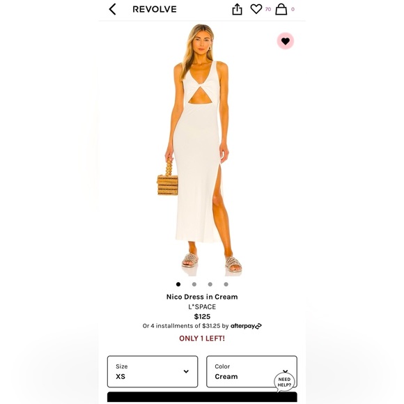 Revolve Nico bodycon Dress L*SPACE - Picture 1 of 2